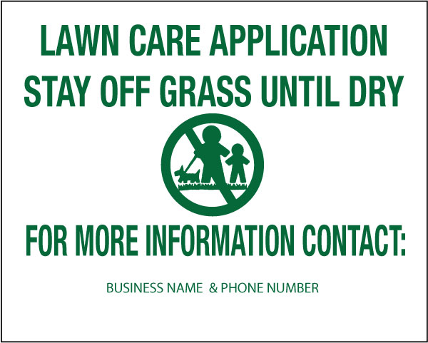 Lawn Treatment Sign